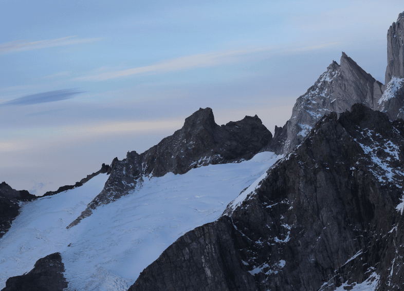 Paso Cuadrado Pollone glacier