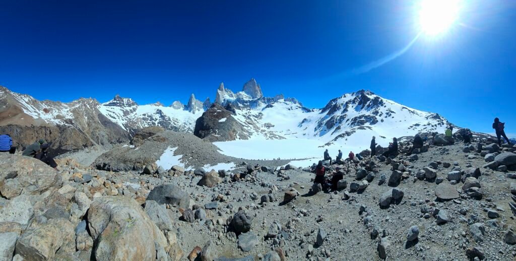 Panoramic view from Laguna de los Tres