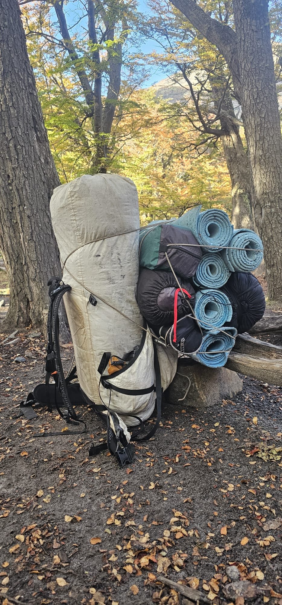 Portering equipment in el chalten